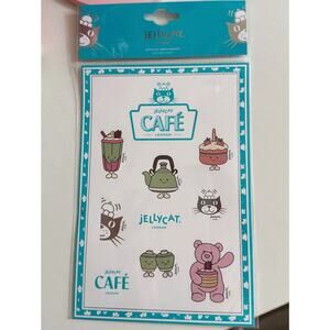 NWT jellycat official Shanghai cafe sticker Limited EDITION VHTF
